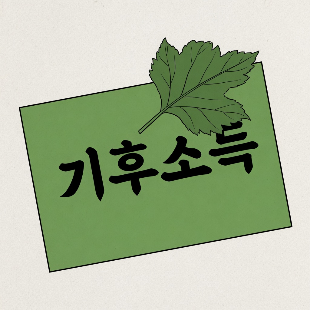 기후행동 기회소득 신청 자격 (2026)